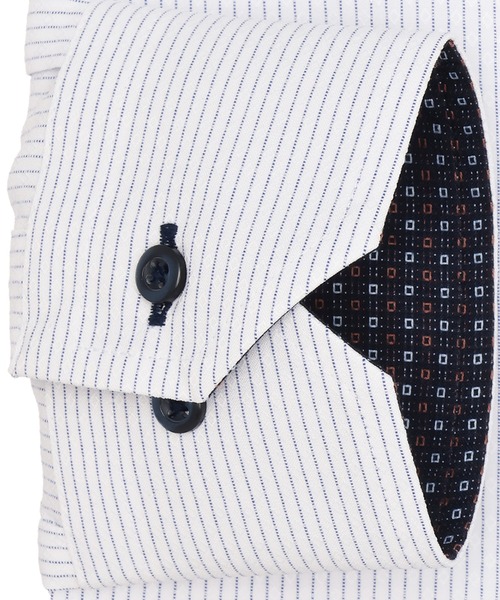 TOKYO SHIRTS（トウキョウシャツ）の「形態安定ノンアイロン ボタンダウン 長袖ビジネスワイシャツ（ビジネスシャツ・メンズ・ブルー・首回り39cm-裄丈80cm/首回り39cm-裄丈84cm/首回り41cm-裄丈82cm/首回り41cm-裄丈86cm/首回り42cm-裄丈82cm/首回り42cm-裄丈86cm/首回り43cm-裄丈82cm/首回り43cm-裄丈86cm/首回り37cm-裄丈80cm/首回り37cm-裄丈84cm）」の3枚目の写真