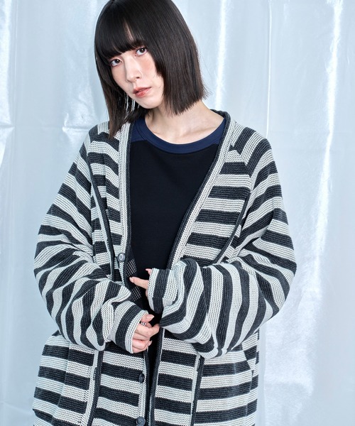 セール】【Nora Lily】Switching Design Cardigan（カーディガン