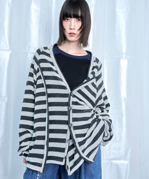 セール】【Nora Lily】Switching Design Cardigan（カーディガン