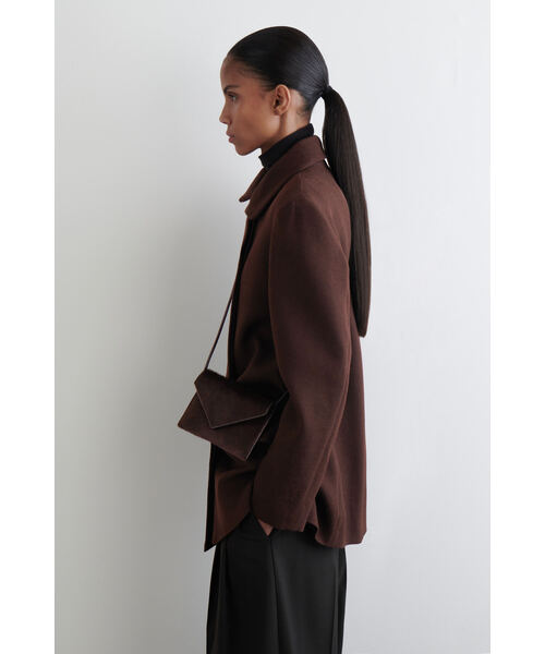 cos ダークブラウン クロスボディバッグ セール】ポニーヘアのクロスボディフォンバッグ（ショルダーバッグ