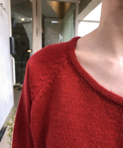 UNE MANSION（ユヌマンション）の「バイカラーラインラウンドネックニットカーディガン（カーディガン/ボレロ・レディース・アイボリー/ブラック/グレー/ブルー/レッド・FREE）」の8枚目の写真