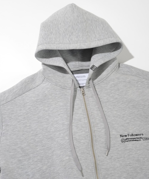 SUPERTHANKS(スーパーサンクス)の「ワンポイント刺繍ジップアップフーディ/Double-knit Embroidery Zip-Hoodie(パーカー・メンズ・アッシュグレー/ダークアッシュ/ブラック・S/M/L)」の21枚目の写真