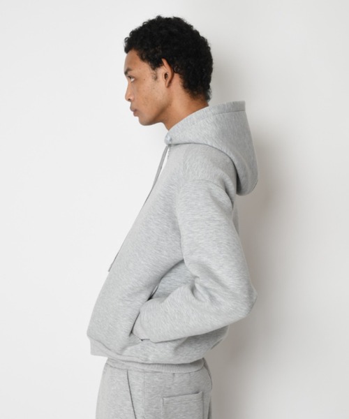 SUPERTHANKS(スーパーサンクス)の「ワンポイント刺繍ジップアップフーディ/Double-knit Embroidery Zip-Hoodie(パーカー・メンズ・アッシュグレー/ダークアッシュ/ブラック・S/M/L)」の15枚目の写真