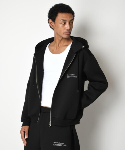 SUPERTHANKS（スーパーサンクス）の「ワンポイント刺繍ジップアップフーディ/Double-knit Embroidery Zip-Hoodie（パーカー・メンズ・アッシュグレー/ダークアッシュ/ブラック・S/M/L）」の11枚目の写真