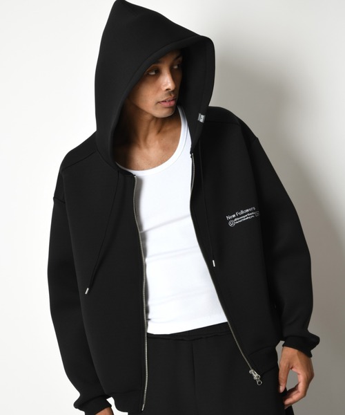 SUPERTHANKS（スーパーサンクス）の「ワンポイント刺繍ジップアップフーディ/Double-knit Embroidery Zip-Hoodie（パーカー・メンズ・アッシュグレー/ダークアッシュ/ブラック・S/M/L）」の9枚目の写真