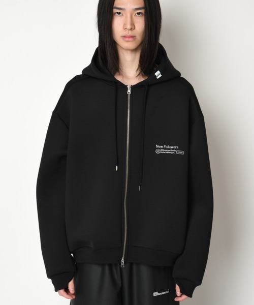 SUPERTHANKS(スーパーサンクス)の「ワンポイント刺繍ジップアップフーディ/Double-knit Embroidery Zip-Hoodie(パーカー・メンズ・アッシュグレー/ダークアッシュ/ブラック・S/M/L)」の4枚目の写真