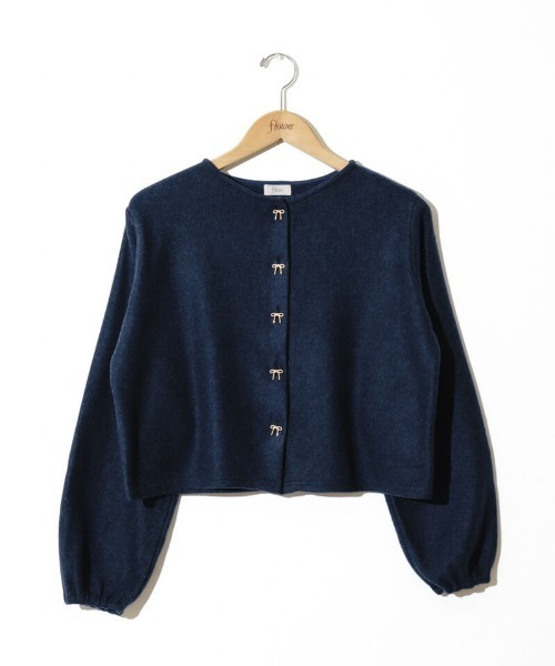 flower（フラワー）の「リボンボタンカーディガン（カーディガン/ボレロ・レディース・レッド/ネイビー/グレー・FREE）」の20枚目の写真