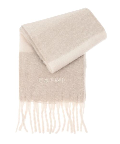 EATME（イートミー）の「ボーダー刺繍マフラー（マフラー・レディース・ブラウン/ピンク/グレー・FREE）」の18枚目の写真