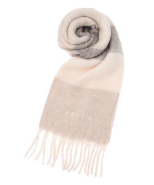 EATME（イートミー）の「ボーダー刺繍マフラー（マフラー・レディース・ブラウン/ピンク/グレー・FREE）」の22枚目の写真