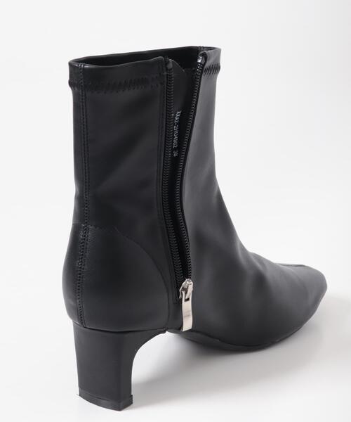 RODE SKO（ロデスコ）の「『WEB限定』ヒールブーツ（ブーツ・レディース・アイボリー/ブラック・37/36/38）」の12枚目の写真