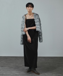 SALON adam et rope'（サロン アダム エ ロペ）の「パールレザーライクキャミワンピース（ワンピース）」