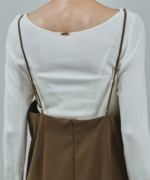 セール】パールレザーライクキャミワンピース（ワンピース）｜SALON