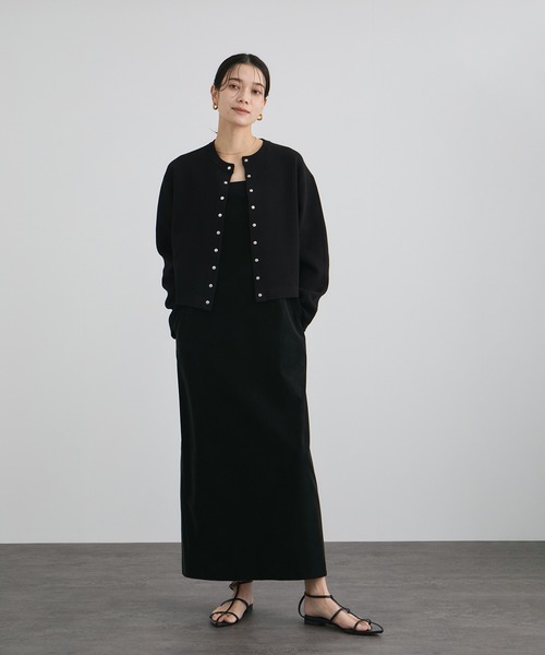 セール】パールレザーライクキャミワンピース（ワンピース）｜SALON