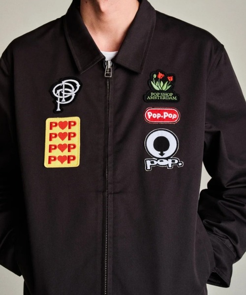 POP TRADING COMPANY（ポップトレーディングカンパニー）の「POP TRADING COMPANY/ポップトレーディングカンパニー/Pop Full Zip Worker Jacket Anthracite（ブルゾン・メンズ・グレー・M/L）」の4枚目の写真