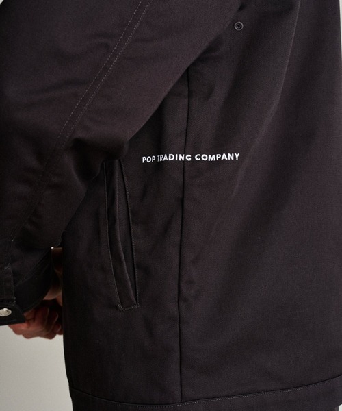 POP TRADING COMPANY（ポップトレーディングカンパニー）の「POP TRADING COMPANY/ポップトレーディングカンパニー/Pop Full Zip Worker Jacket Anthracite（ブルゾン・メンズ・グレー・M/L）」の6枚目の写真