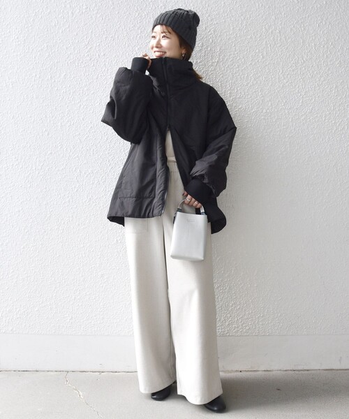 【WEB限定】SHIPS any: 中綿 ダブル ジップ スタンド ブルゾン WEB限定】SHIPS any: 中綿 ダブル ジップ スタンド ブルゾン｜シップス