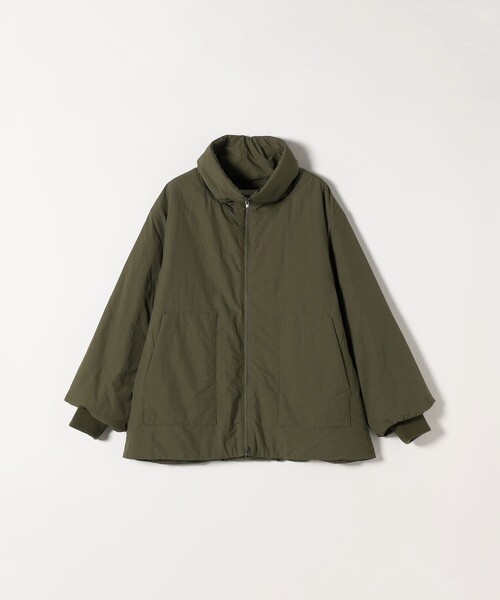 WEB限定】SHIPS any: 中綿 ダブル ジップ スタンド ブルゾン（ブルゾン