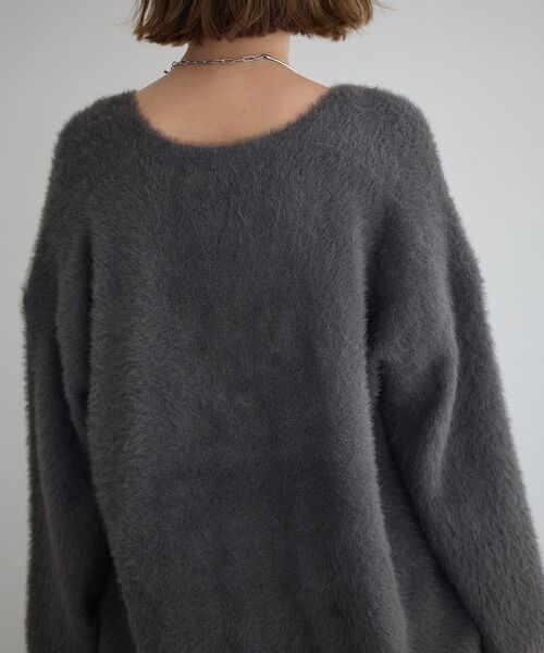 YECCA VECCA(イェッカヴェッカ)の「ラメシャギーカーディガン(カーディガン/ボレロ・レディース・ベージュ/ミント/チャコールグレー・FREE)」の16枚目の写真