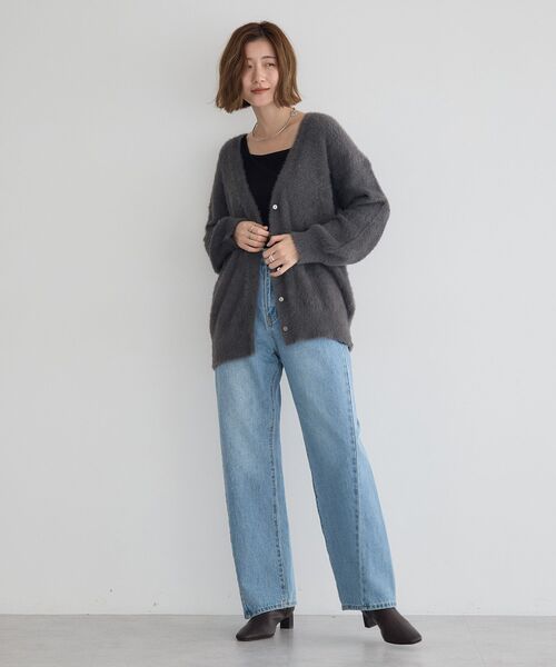 YECCA VECCA(イェッカヴェッカ)の「ラメシャギーカーディガン(カーディガン/ボレロ・レディース・ベージュ/ミント/チャコールグレー・FREE)」の19枚目の写真