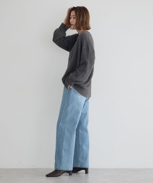 YECCA VECCA(イェッカヴェッカ)の「ラメシャギーカーディガン(カーディガン/ボレロ・レディース・ベージュ/ミント/チャコールグレー・FREE)」の20枚目の写真