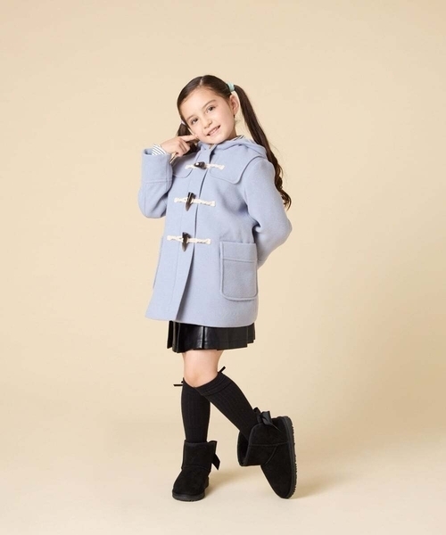 a.v.v（アーヴェヴェ）の「[17-24cm]【毎年人気NO.1/撥水加工/クッションインソール】リボン付フェイクムートンブーツ（ブーツ・キッズ・ライトピンク/ライラック/ブラック/ベージュ・17/18/19/20/21/22/23/24）」の9枚目の写真