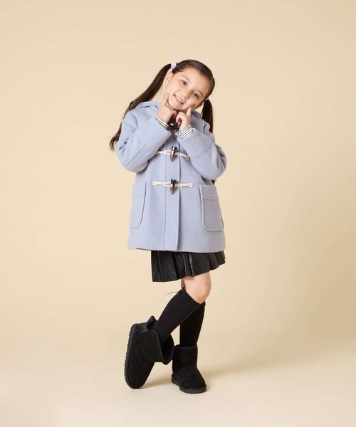 a.v.v（アーヴェヴェ）の「[17-24cm]【毎年人気NO.1/撥水加工/クッションインソール】リボン付フェイクムートンブーツ（ブーツ・キッズ・ライトピンク/ライラック/ブラック/ベージュ・17/18/19/20/21/22/23/24）」の10枚目の写真