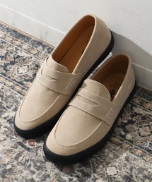 CORPUS　SELECT（コーパストーキョー）の「【U.S. POLO ASSN./ユーエスポロアッスン】 フェイクスウェード エンボスロゴ モカシン シューズ   MEN（モカシン/デッキシューズ）」