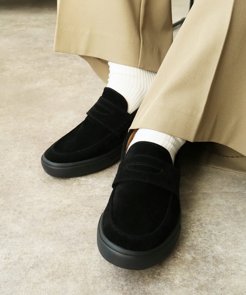 U.S. POLO ASSN.（ユーエスポロアッスン）の「【U.S. POLO ASSN./ユーエスポロアッスン】 フェイクスウェード エンボスロゴ モカシン シューズ   MEN（モカシン/デッキシューズ・メンズ・ベージュ/ブラック/キャメル・26.0cm/27.0cm/25.0cm/25.5cm/26.5cm）」の20枚目の写真