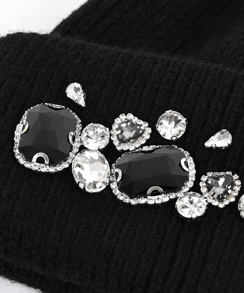 Narcissus（ナルシス）の「ビジュービーニー/ニット帽（ニットキャップ/ビーニー・レディース・グレー/ブラック・FREE）」の8枚目の写真