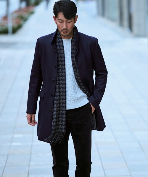 EPOCA UOMO（エポカウォモ）の「ジグザグミックスニット（ニット/セーター・メンズ・ホワイト系その他/チャコールグレー・48/46）」の3枚目の写真