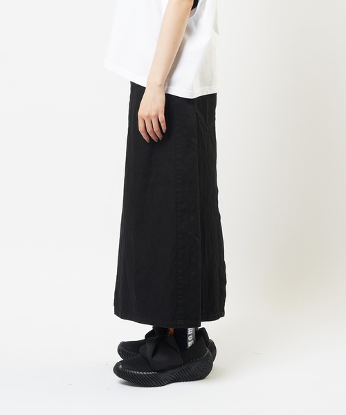 gomme（ゴム）の「タックデニムスカート（デニムスカート・レディース・インディゴブルー/ブラック・MEDIUM）」の11枚目の写真