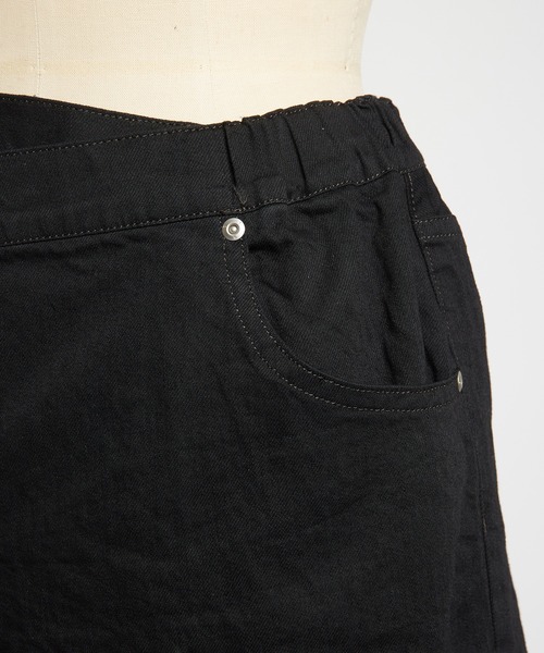 gomme（ゴム）の「タックデニムスカート（デニムスカート・レディース・インディゴブルー/ブラック・MEDIUM）」の22枚目の写真