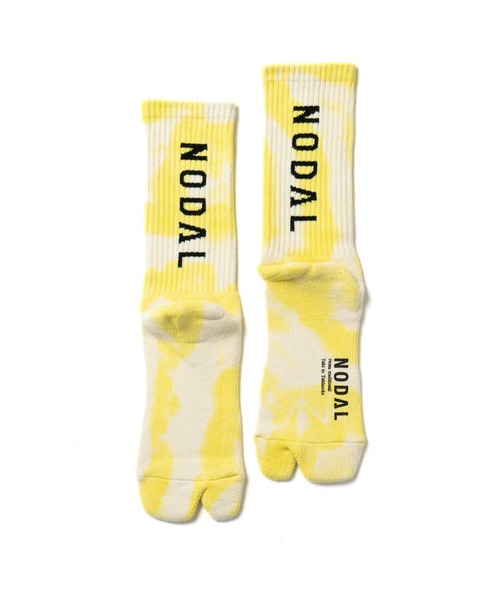 C.E.L.STORE（セルストア）の「NODAL/ノーダル TIE DYE LOGO SOCKS NDY11タイダイロングソックスユニセックス（ソックス/靴下・メンズ・グリーン/イエロー/オレンジ/ブルー・FREE）」の4枚目の写真