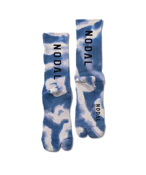 C.E.L.STORE（セルストア）の「NODAL/ノーダル TIE DYE LOGO SOCKS NDY11タイダイロングソックスユニセックス（ソックス/靴下・メンズ・グリーン/イエロー/オレンジ/ブルー・FREE）」の3枚目の写真