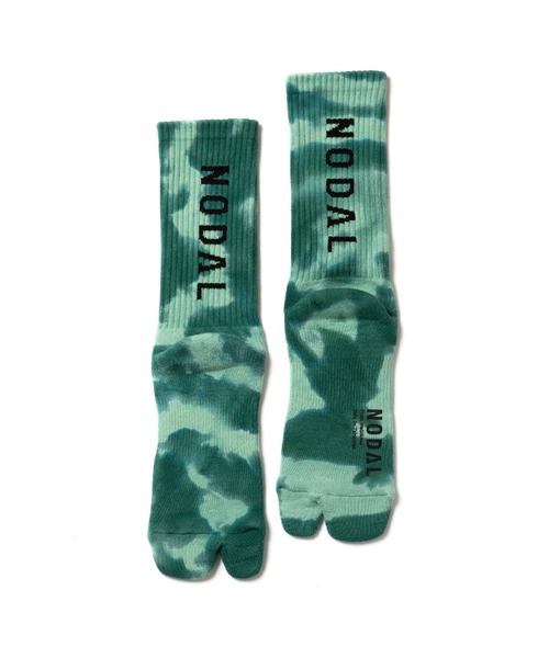 C.E.L.STORE（セルストア）の「NODAL/ノーダル TIE DYE LOGO SOCKS NDY11タイダイロングソックスユニセックス（ソックス/靴下・メンズ・グリーン/イエロー/オレンジ/ブルー・FREE）」の2枚目の写真