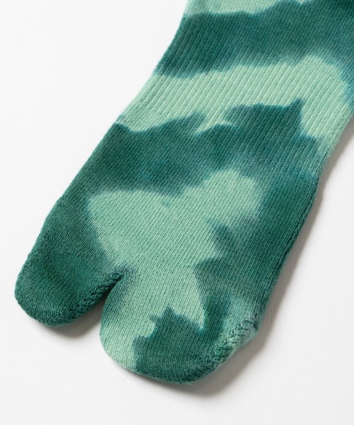 C.E.L.STORE（セルストア）の「NODAL/ノーダル TIE DYE LOGO SOCKS NDY11タイダイロングソックスユニセックス（ソックス/靴下・メンズ・グリーン/イエロー/オレンジ/ブルー・FREE）」の9枚目の写真