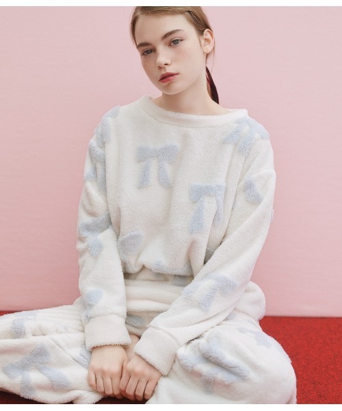 リボンフリースパジャマ（ルームウェア/パジャマ）｜PEACH JOHN