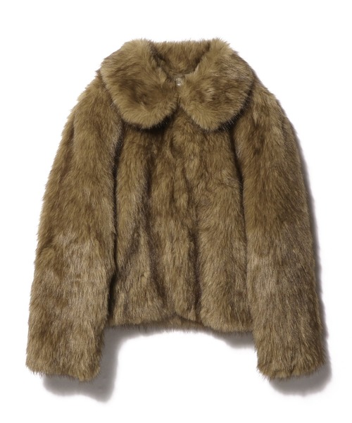 ESTNATION（エストネーション）の「ESTNATION / エコファーブルゾン（ブルゾン・レディース・オフホワイト/キャメル・FREE）」の15枚目の写真