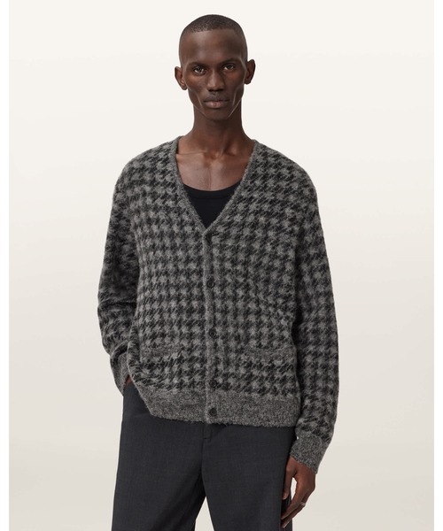 ALLSAINTS（オールセインツ）の「ZAIN WOOL BLEND CARDIGAN | ZAIN ウール ブレンド カーディガン（カーディガン/ボレロ・メンズ・チャコールグレー・XS/S/M/L）」の4枚目の写真