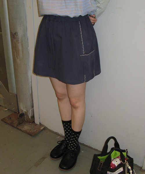 RONRON(ロンロン)の「LOVER STITCH POCKET MINI SKIRT TUBE TOP NAVY(スカート・レディース・その他・FREE)」の1枚目の写真