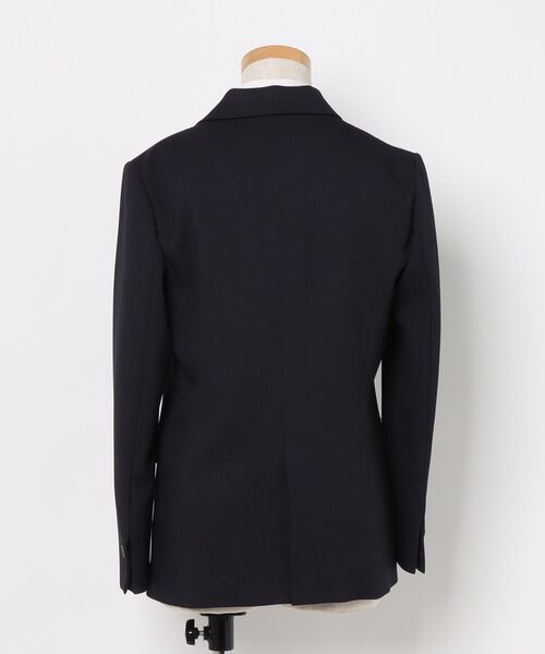m.f.editorial(エムエフエディトリアル)の「【ストレッチ ウォッシャブル】m.f.エディトリアル レディース リラクシング 1ボタン ジャケット + テーパード パンツ ビジネス セットアップ スーツ フランネル紺(スーツセット・レディース・ネイビー・S/MEDIUM/LARGE/X-LARGE)」の3枚目の写真