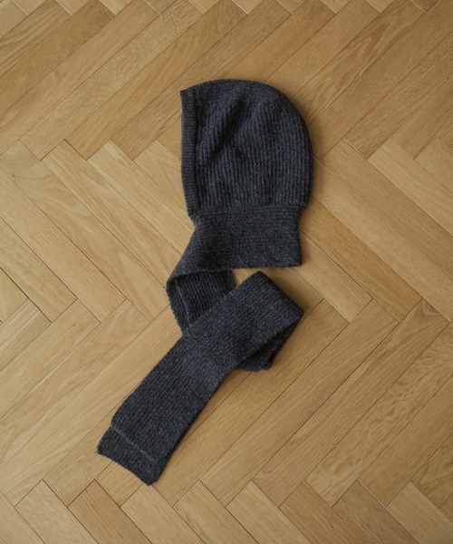 ANGIE（アンジー）の「ニット バラクラバ フード マフラー / バラボネット（マフラー・レディース・アイボリー/チャコールグレー・FREE）」の22枚目の写真