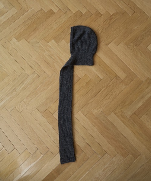 ANGIE（アンジー）の「ニット バラクラバ フード マフラー / バラボネット（マフラー・レディース・アイボリー/チャコールグレー・FREE）」の20枚目の写真