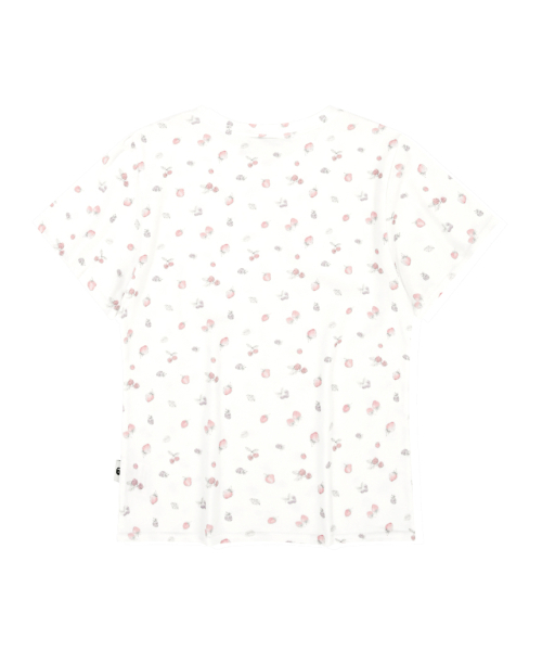 ESCAPEFROM(エスケープフロム)の「ヴィンテージストロベリー フルプリント スリムフィット 半袖Tシャツ アイボリー(Tシャツ/カットソー・レディース・その他・MEDIUM)」の3枚目の写真