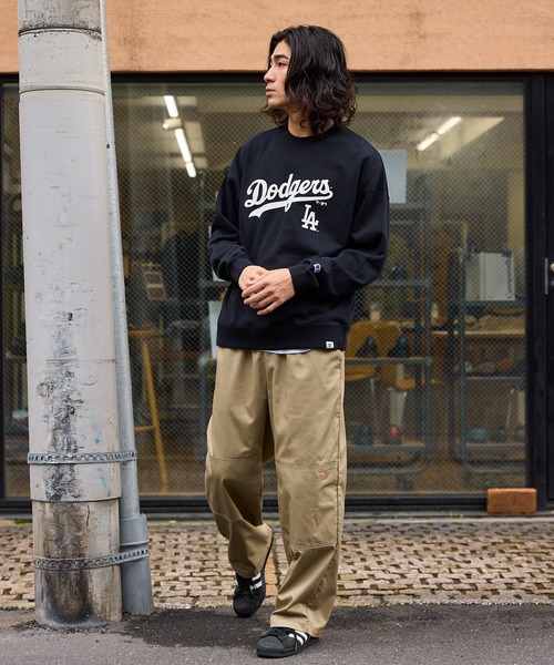 MLB(メジャーリーグベースボール)の「MLB/エムエルビー MLB LOGO CREW プリントデザイン クルーネックスウェット トレーナー(スウェット・メンズ・ブラック/ネイビー/グレー・M/L/XL)」の11枚目の写真