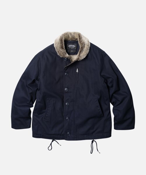 FRIZMWORKS(フリズムワークス)の「EDGAR N-1 DECK JACKET _ NAVY(その他アウター・メンズ・その他・X-LARGE/SMALL/MEDIUM/LARGE)」の1枚目の写真