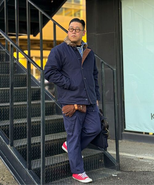FRIZMWORKS(フリズムワークス)の「EDGAR N-1 DECK JACKET _ NAVY(その他アウター・メンズ・その他・X-LARGE/SMALL/MEDIUM/LARGE)」の5枚目の写真