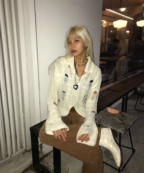 MILLO WOMEN（ミロウーマン）の「スタッドワイドジーン[ブラウン]（デニムパンツ・レディース・その他・SMALL/MEDIUM）」の11枚目の写真