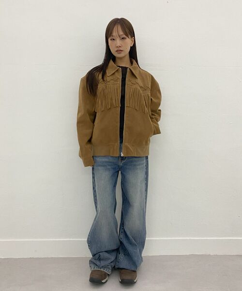MILLO WOMEN（ミロウーマン）の「スタッドワイドジーン[ブラウン]（デニムパンツ・レディース・その他・SMALL/MEDIUM）」の16枚目の写真
