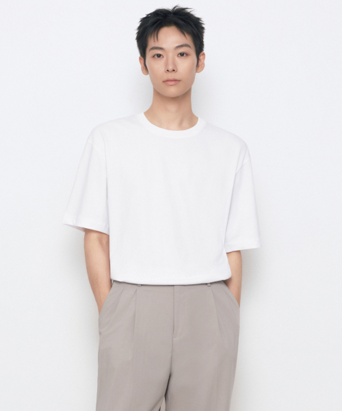 邦楽 masa32 セール】[クールタンダード] リラックスフィットクルーネックTシャツ